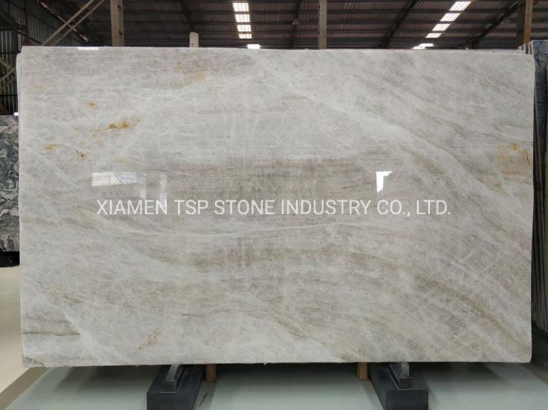Brazil Taj Mahal Quartzite Madre Perla White Flooring Wall Tile