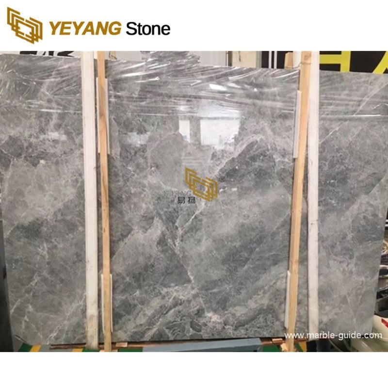 Grey Natural Marble Slabs Silver Ermine Marble for Kitchen/Bathroom/Vanity/Countertop Promotion