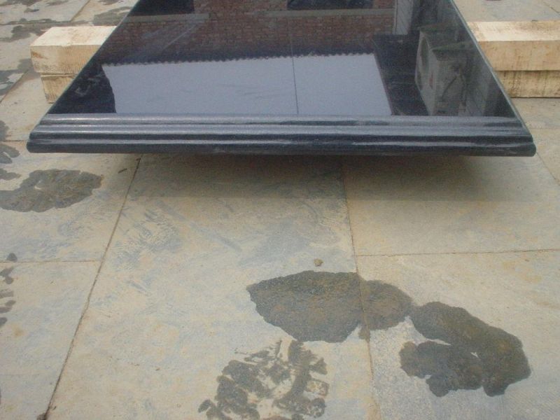 Polished Absolute Black Granite Slabs Shanxi Black Granite Slabs for Floorings and Walls or Kitchen Countertop