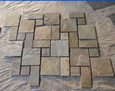 Natural Slate Mosaic Pattern for Walling Decoration and Flooring