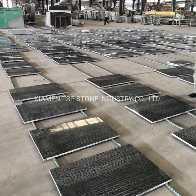 Zebra Black Wooden Vein Marble Tiles for Interior Floor Wall Decoration