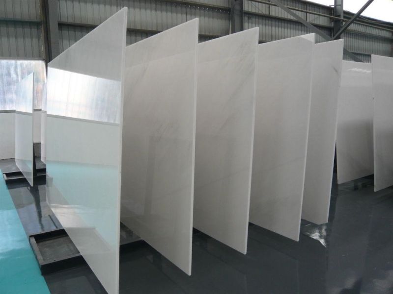 Chinese Natural Polished Carrara White Marble for Countertops/Vanitytop/Wall/Floor/Tile Stai/Thread/Mosaic