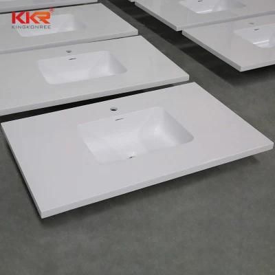 Wholesale Stone Marble Acrylic Resin Solid Surface Vanity Top for Kitchen