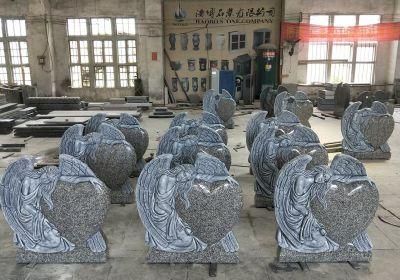Haobo Stone China Granite Angel Memorials Tombstones