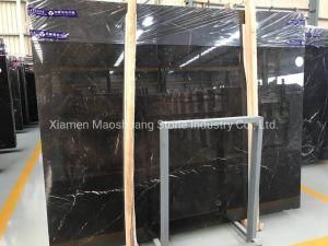 Natural Polished St Laurent Black Grey Marble for Kitchen Floor Wall Tiles Flooring