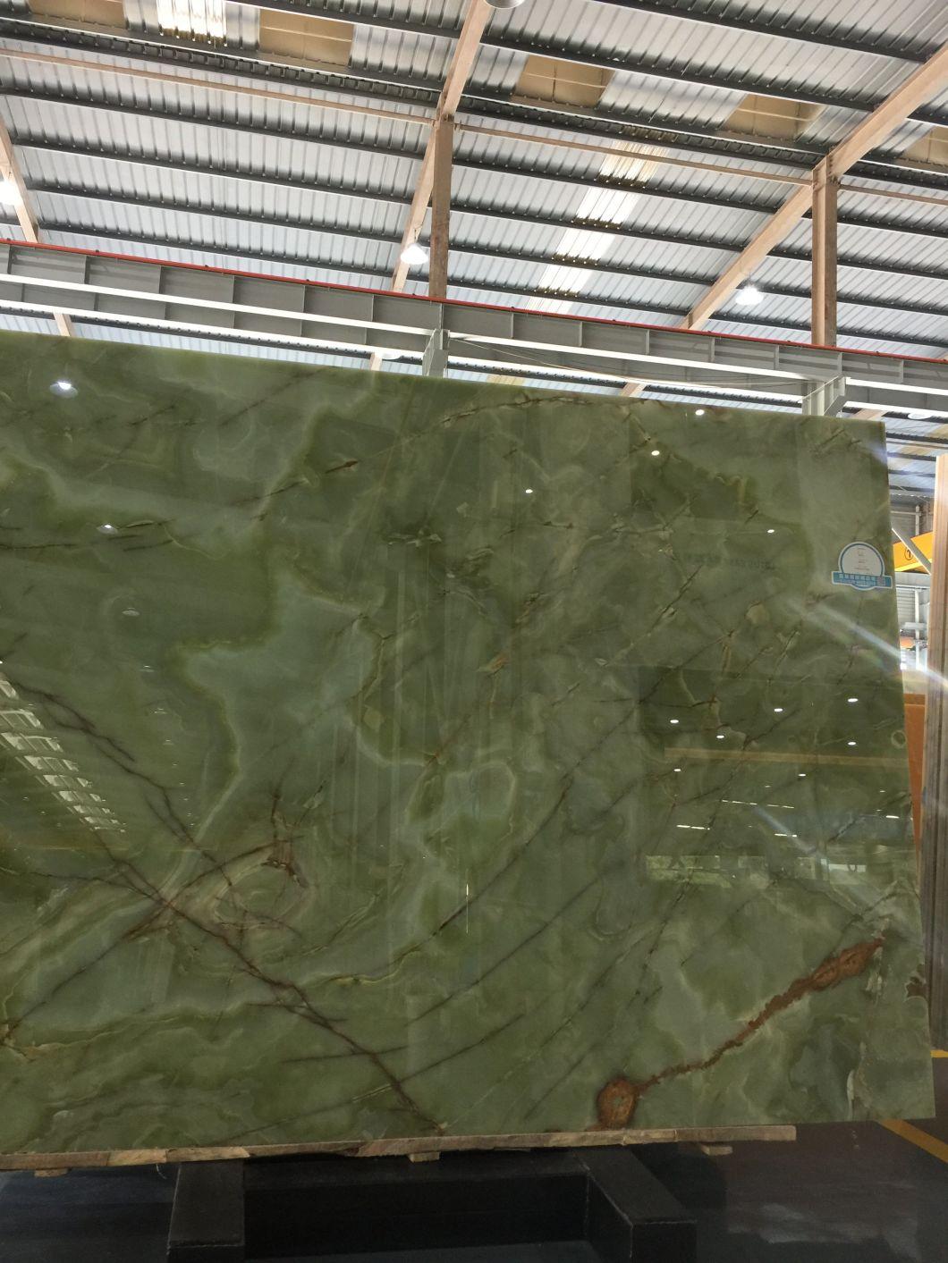 Green Polished Marble Slabs for Interior Flooring Wall Decoration