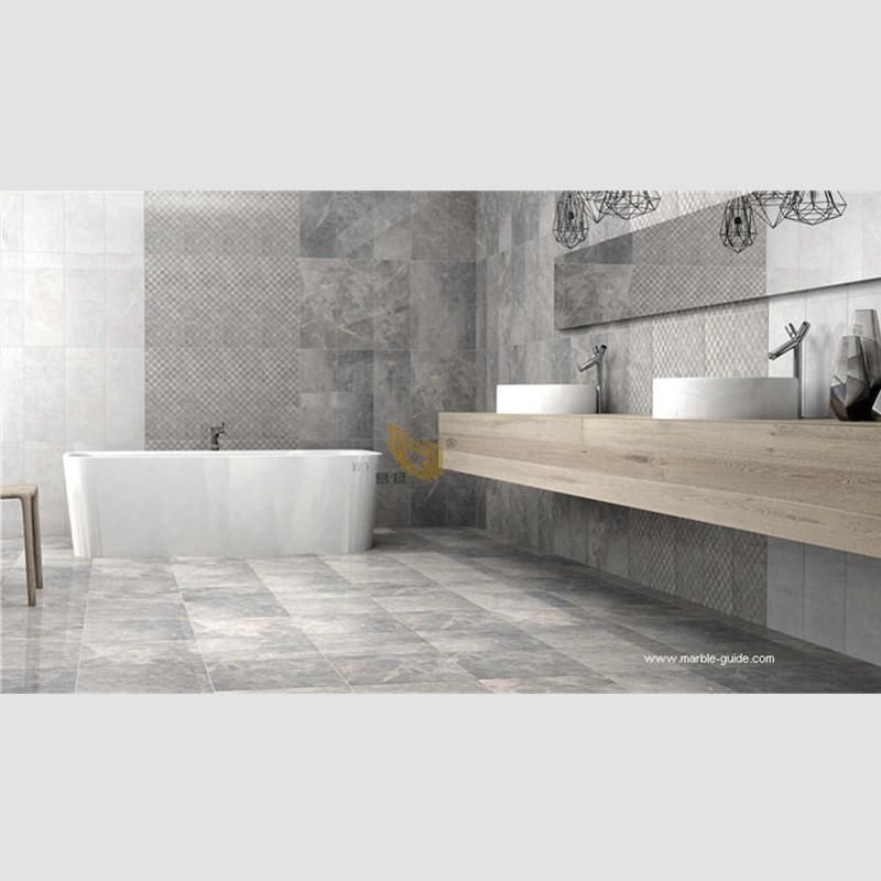 Natural Polished Fior Di Bosco Gray Marble Tile for Kitchen Countertop/Bathroom/Wall/Flooring
