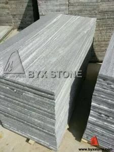 Green Granite Flamed Tile for Innerdoor Floor / Wall