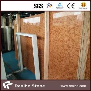 Sale Well Marigold Red Marble Slab Flooring Tiles