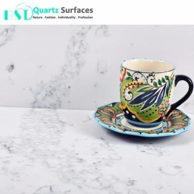 Mist Calacatta White Quartz Countertops Stronger Than Marble