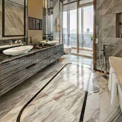 Black and Gold Marble Tile for Wall Tile, Bathroom Surrounding, Interior Flooring Tiles