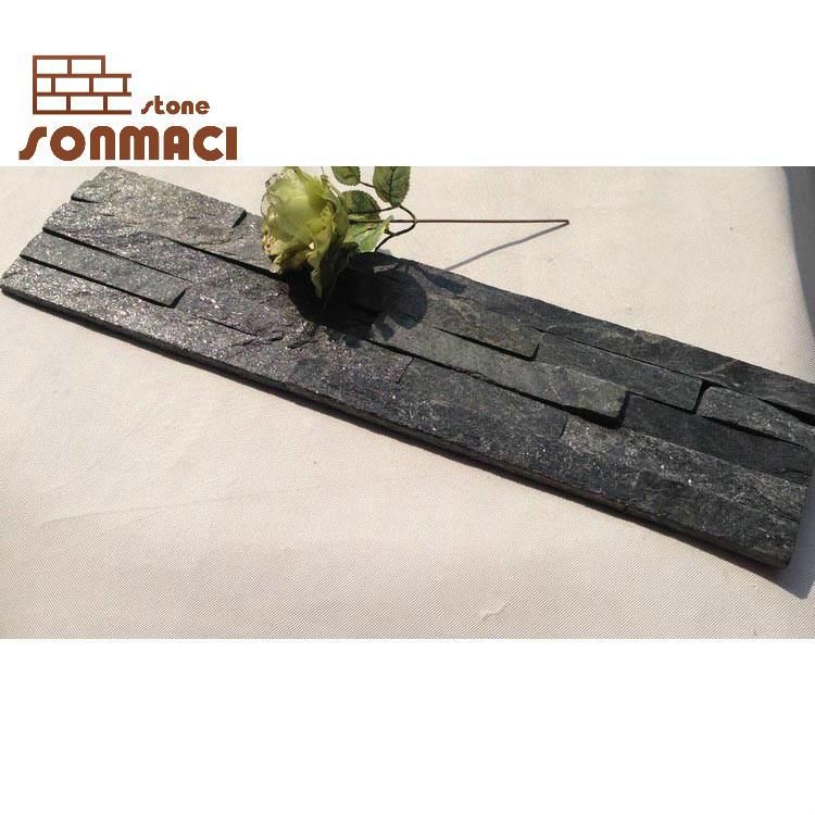 Black Slate External Wall Art Stone Cladding