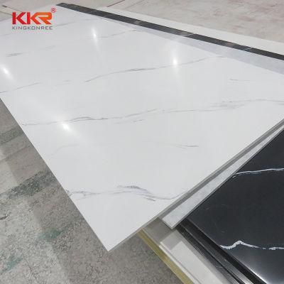 Carrara White Marble Looking Veined Corian Acrylic Solid Surface