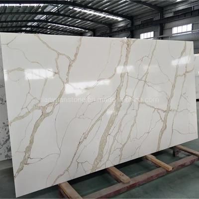 Marble Color Quartz Stone Slab for Ktichen Countertop