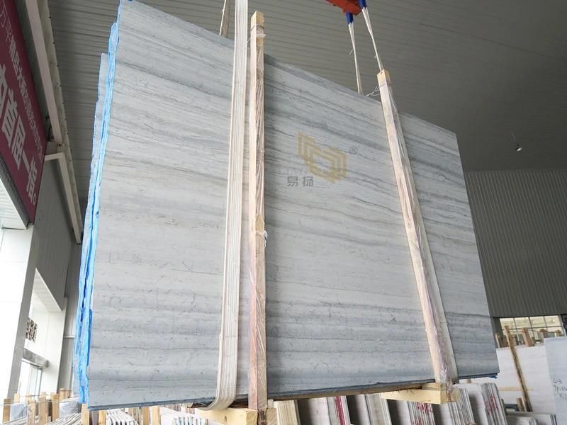 Crystal Wood White Marble Slabs for Kitchen/Bathroom/Floor/Bathroom/Wall/Countertop
