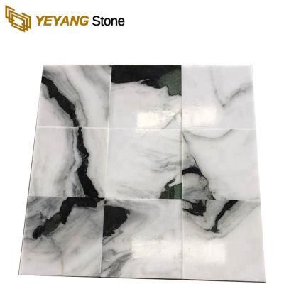 White Marble with Black Viens for Living Room/Wall/Interior Decoration