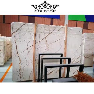 China Natural White/Grey/Black Stone Sofitel Gold Marble Slabs for Wall/Floor Tile Countertop/Vanity Top/Kitchen/Bathroom Building Material