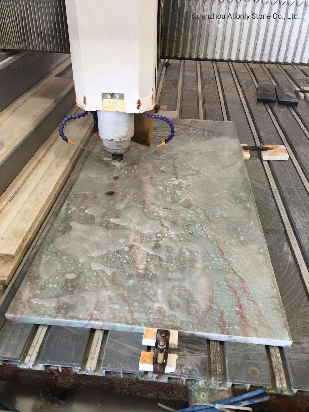 Wholesale Natural Stone Green Marble Quartzize Bathroom Countertop Price