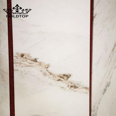 Natural Stone Elba White Marble, Chinese Calacatta White Marble Tiles for Interior/Indoor/Floor/Wall/Kitchen/Bathroom Decoration/Home Decor