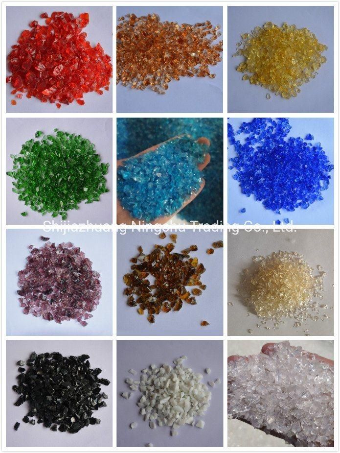 Landscape Mulch Mix Colors Glass Beads Stone Glass Pebbles