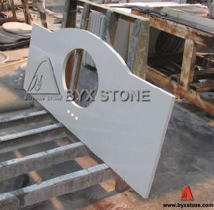 Artificial / Manmade White Vanity Top Quartz Countertop