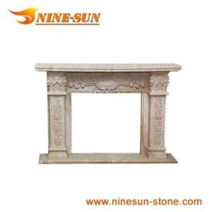 Granite Carved Fireplace Stone (YXFP-020)