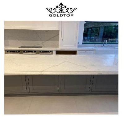 Retro Stylevintage Style Bird White Fine Lines Quartz Artificial Stone Kitchen Countertops Lowes