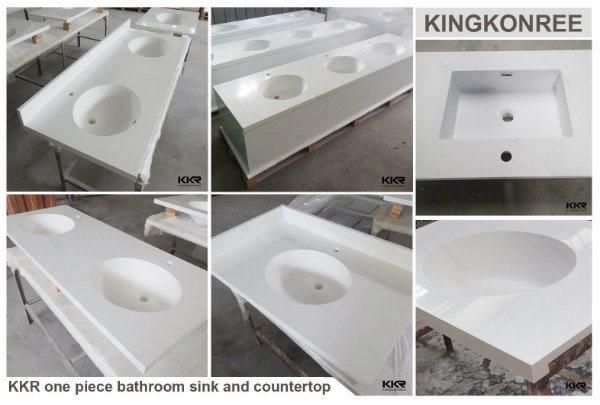 Artificial Stone Customized Solid Surface Vanity Tops for Bathroom