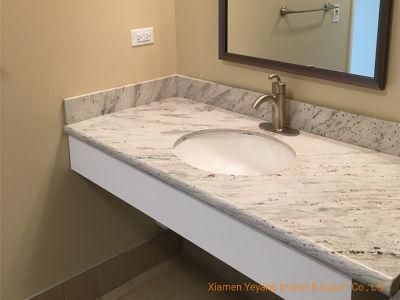 Polishing White/Grey/Black/Brown River White Granite Stone for Kitchen Countertops/Bathroom Vanity Manufactory