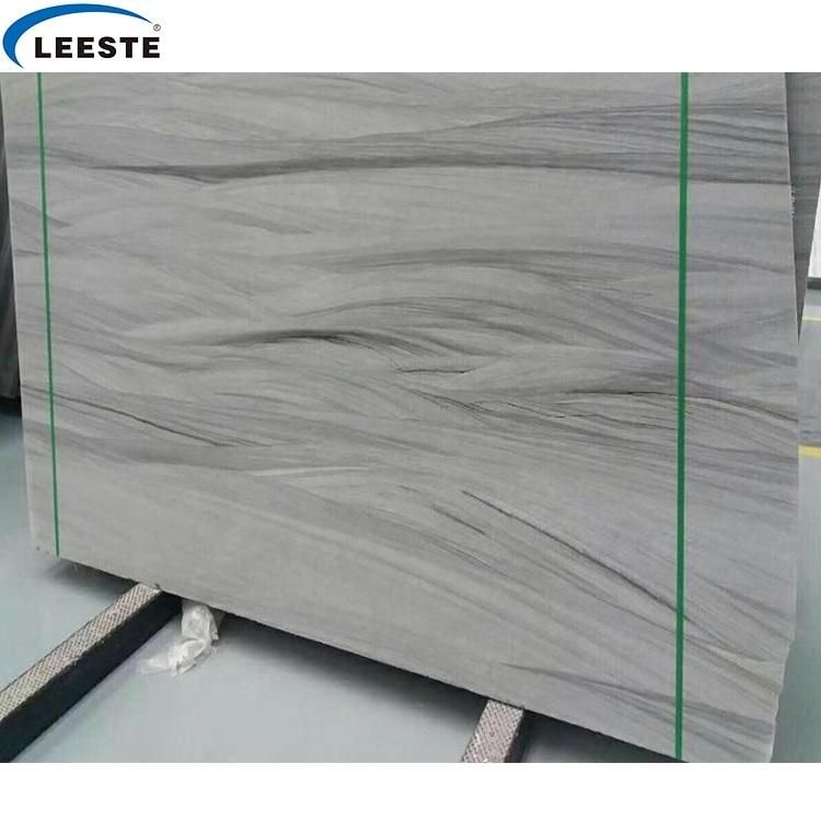 Crystal Blue Wooden Vein Marble Slabs Blue Marble Slab