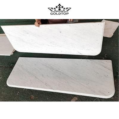 Hot Doceration Luxry Natural White Marble Carrara Slab Tiles Background Wall Countertop