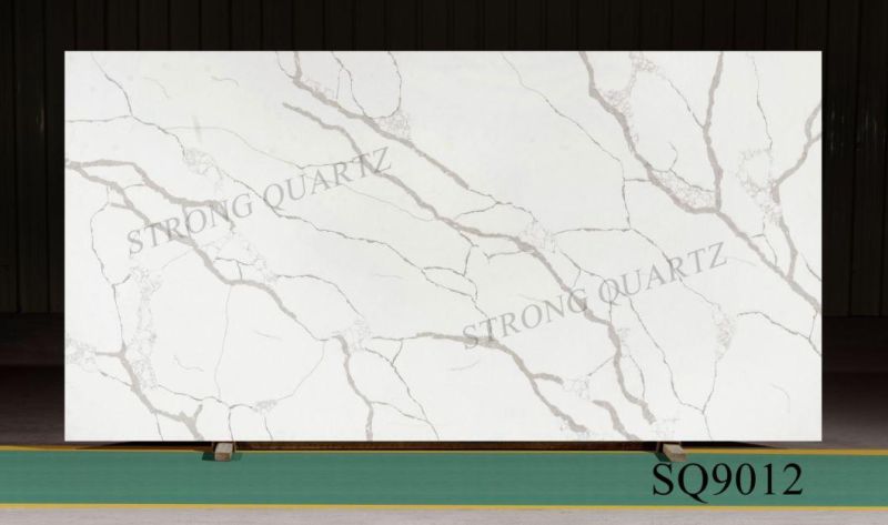 Polished Calacatta Gold White /Black/Grey Surface Artifical /Engineered /Man-Made Quartz Stone Slabs with Factory Price