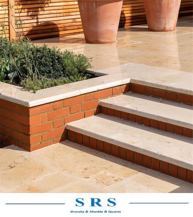 Jura Beige Limestone for Wall Cladding/Staircase/Flooring/Fireplace Mantel