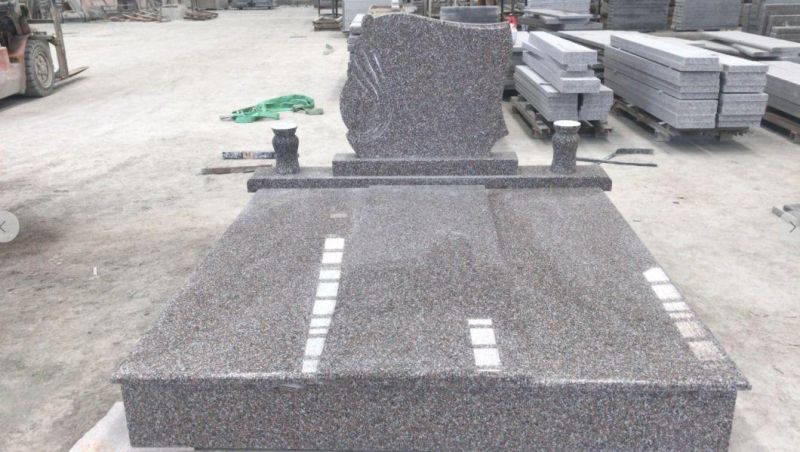 European Style G603/G603/G623 Light Grey Granite Monuments Tombstone for Cemetery