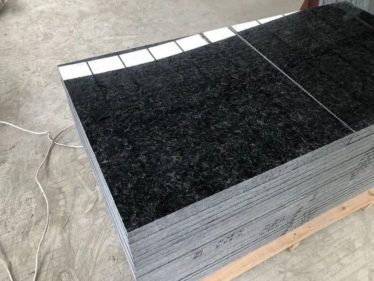Best Granite Angola Black Polished Tile Color Price