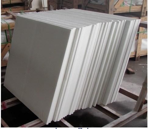 Pure White Crystallized Glass Minicrystal Countertop Artificial Stone Marble