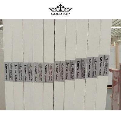Sparkling Series Snow White/Black/Grey Artificial/Engineered Quartz Stone Slabs Factory Price for Hotel Kitchen/Bathroom Countertop/Vanity Top