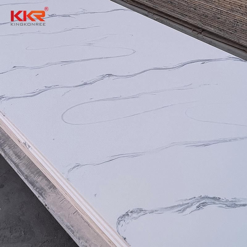 Middle East Hot Texture Marble Color Corian Solid Surface Sheets 6.08