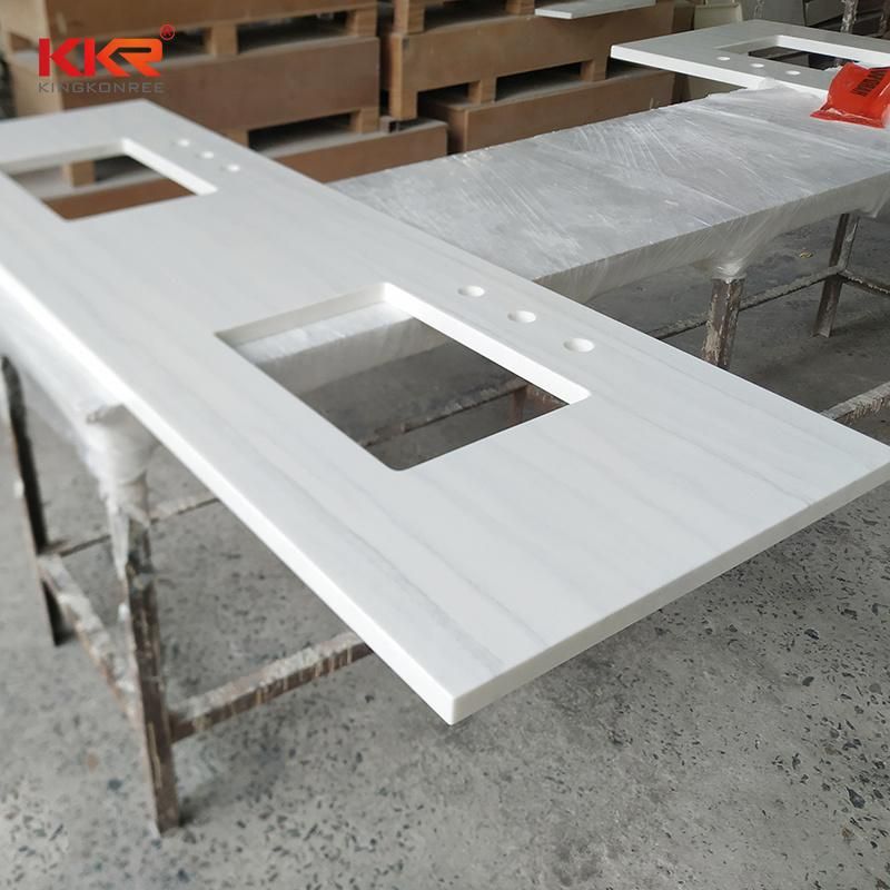 Customized Corian Solid Surface Bathroom Vanity