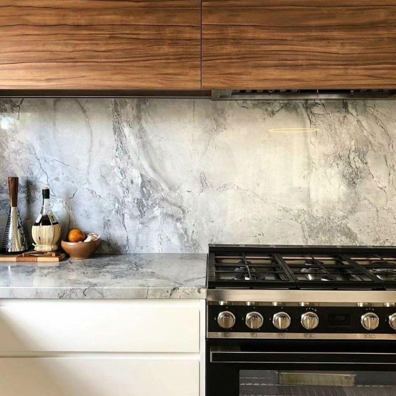 Chinese Natural Polished Grey Marble for Kitchen Countertops