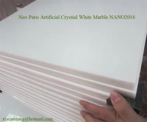 White Neo Paris Polished Tile Good Price and High Quality, Neo Paris White Slabs (Artificial Thassos) Factory