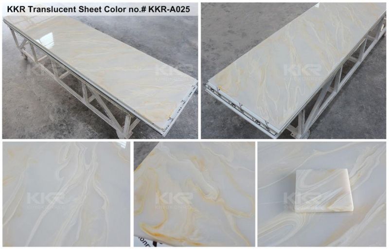 Kingkonree Decorative Solid Surface Translucent Stone Panel
