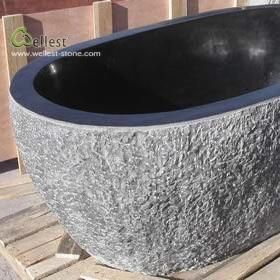 L828 Blue Limestone Bathtub Bluestone