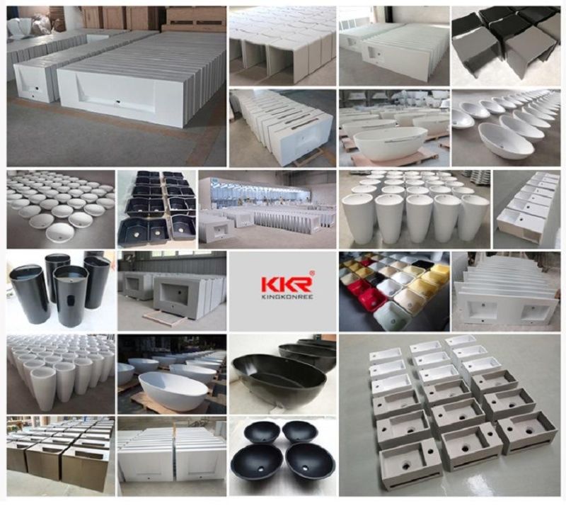 Customized White Modified Acrylic Solid Surface Sheets for Kitchen Countertop/Worktop