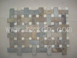 Nutural Slate Mosaic for Roofing/Roof//Flooring/Floor/Wall Cladding/Paving Tiles