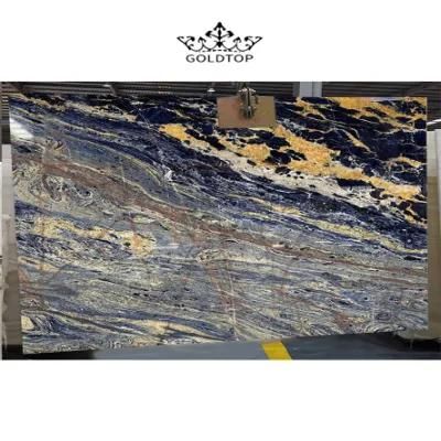 Luxury Stone Polished Indoor Decoration Cloisonne Blue Slab Granite Countertops