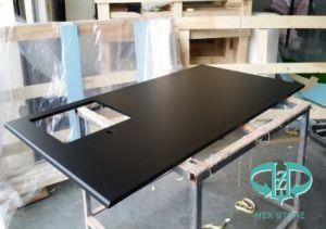 Artificial Black Stone for Kitchen/Island Countertop/Bathroom Vanity Top