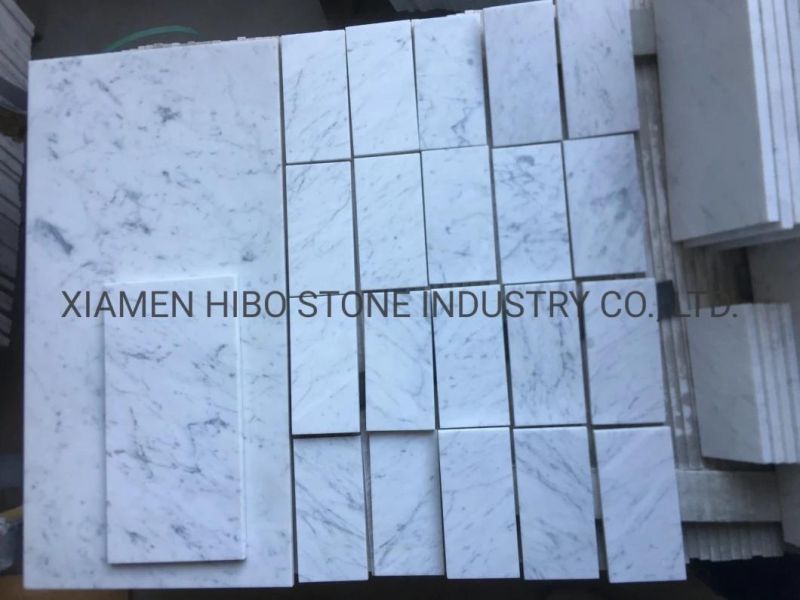 Beige Grey China Natural Stone Floor and Wall Decoration 3X6/6X12/12X12 or 75X150mm Honed Marble Tile