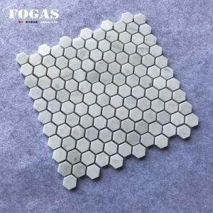 Premium High Quality Carrara White 1X1inch Marble Tile Mosaic