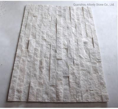 China Wholesale Cheap Natural White Quartzite Culture Stone Veneer for Wall Cladding